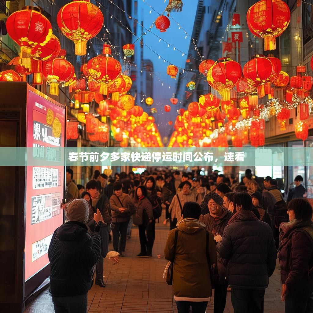 春节前夕多家快递停运时间公布，速看