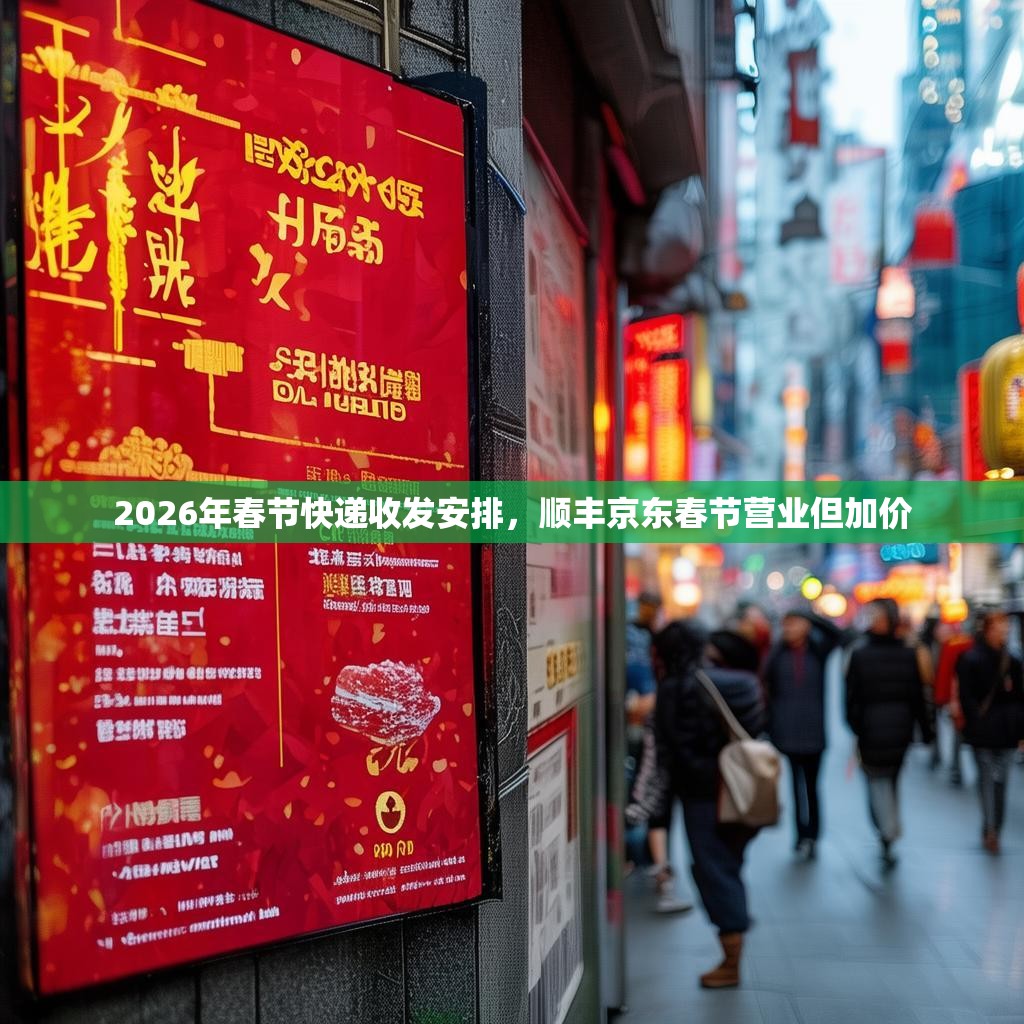 2026年春节快递收发安排，顺丰京东春节营业但加价