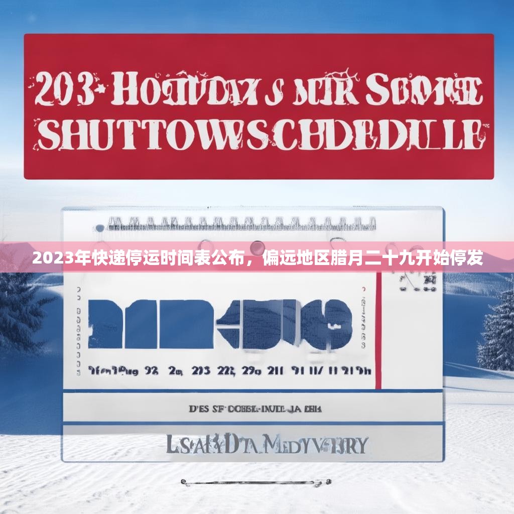 2023年快递停运时间表公布，偏远地区腊月二十九开始停发