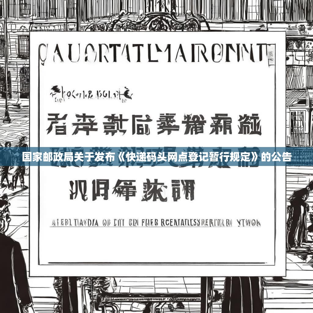 国家邮政局关于发布《快递码头网点登记暂行规定》的公告