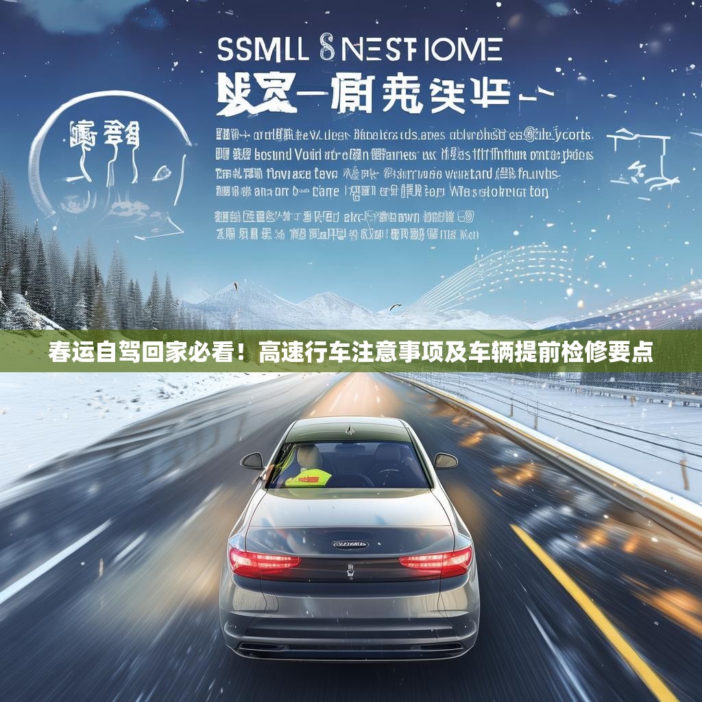 春运自驾回家必看！高速行车注意事项及车辆提前检修要点