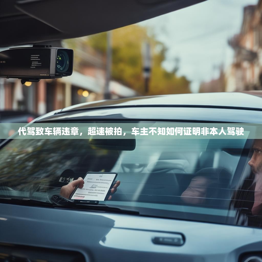 代驾致车辆违章,超速被拍,车主不知如何证明非本人驾驶
