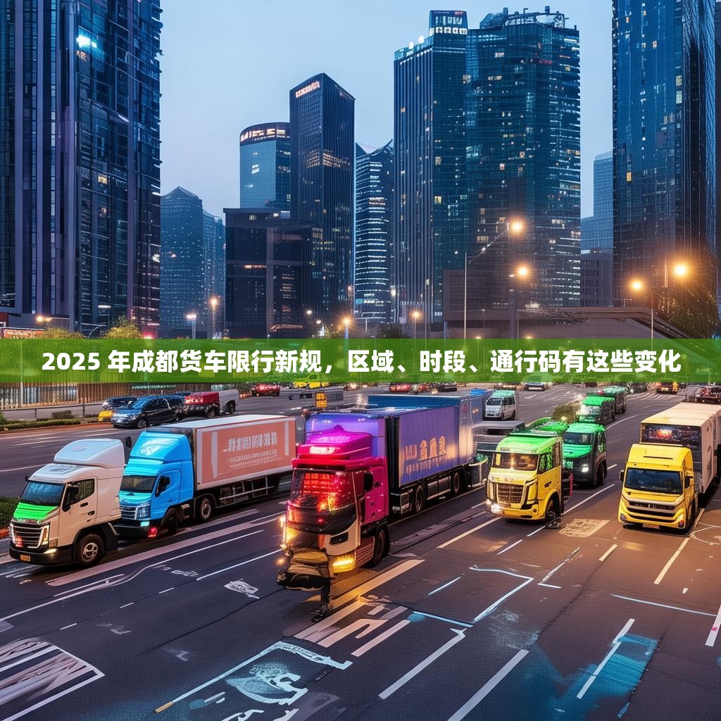 2025 年成都货车限行新规，区域、时段、通行码有这些变化