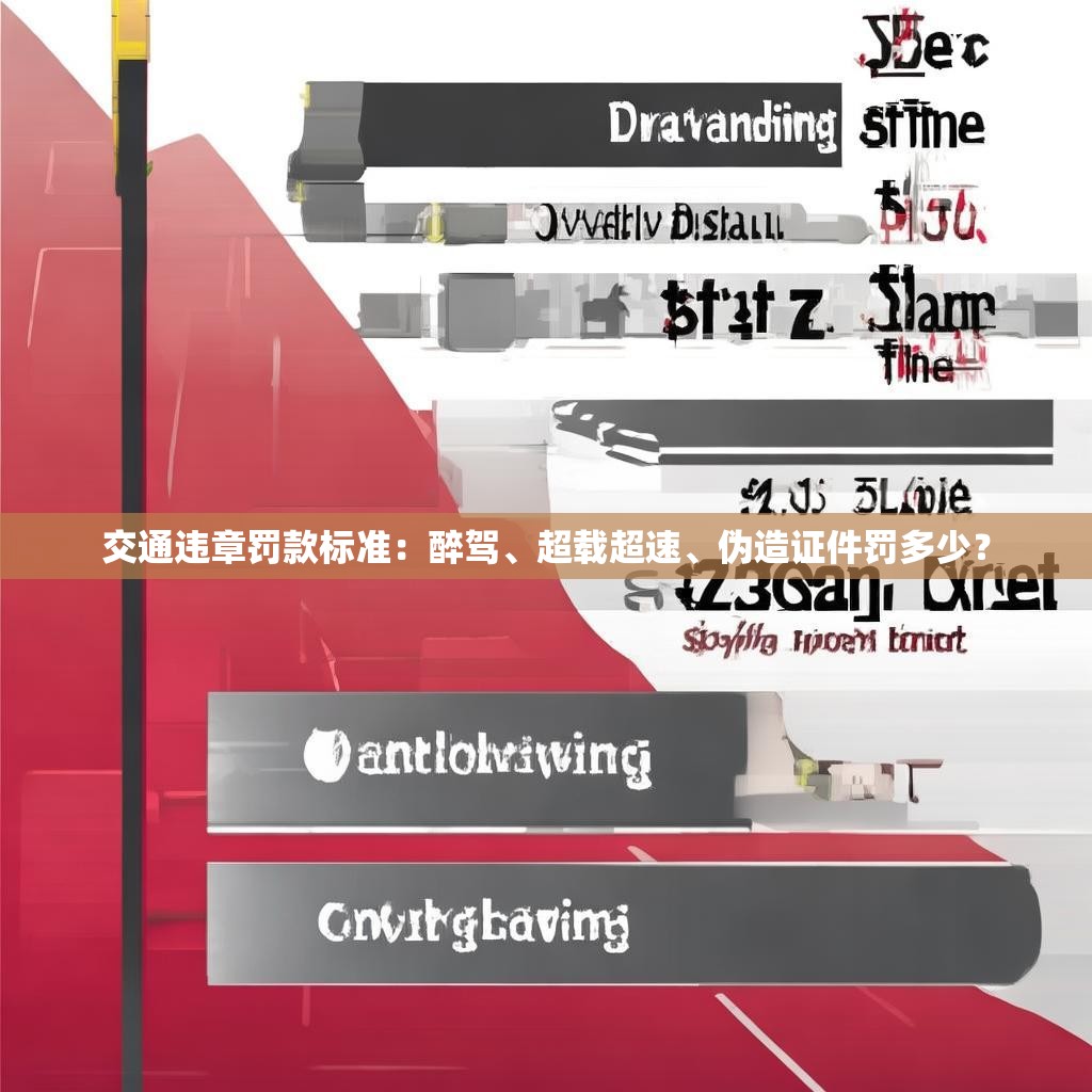 交通违章罚款标准：醉驾、超载超速、伪造证件罚多少？