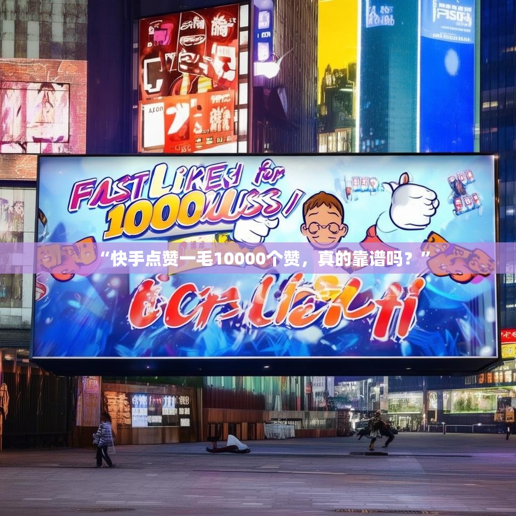 “快手点赞一毛10000个赞,真的靠谱吗?”