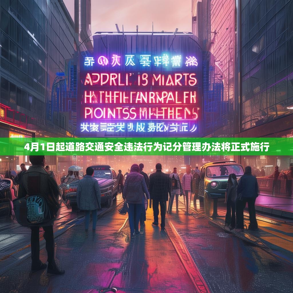 4月1日起道路交通安全违法行为记分管理办法将正式施行