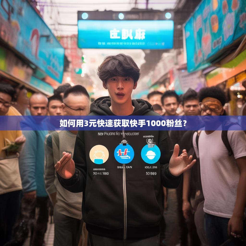 如何用3元快速获取快手1000粉丝？