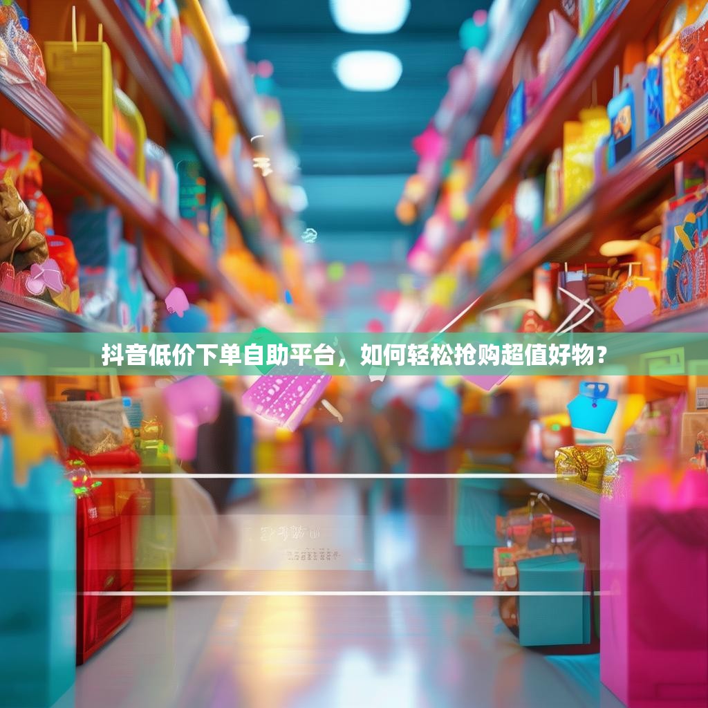 抖音低价下单自助平台，如何轻松抢购超值好物？