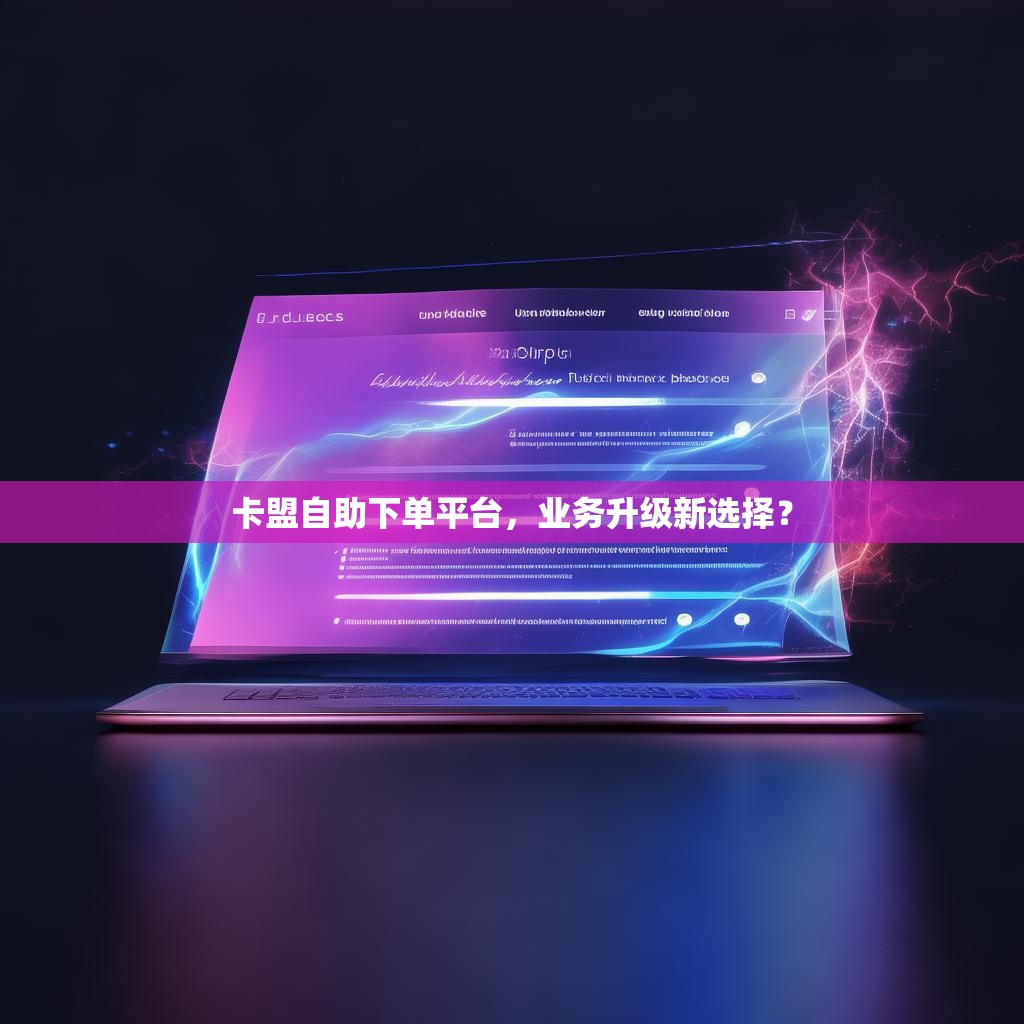 卡盟自助下单平台,业务升级新选择?