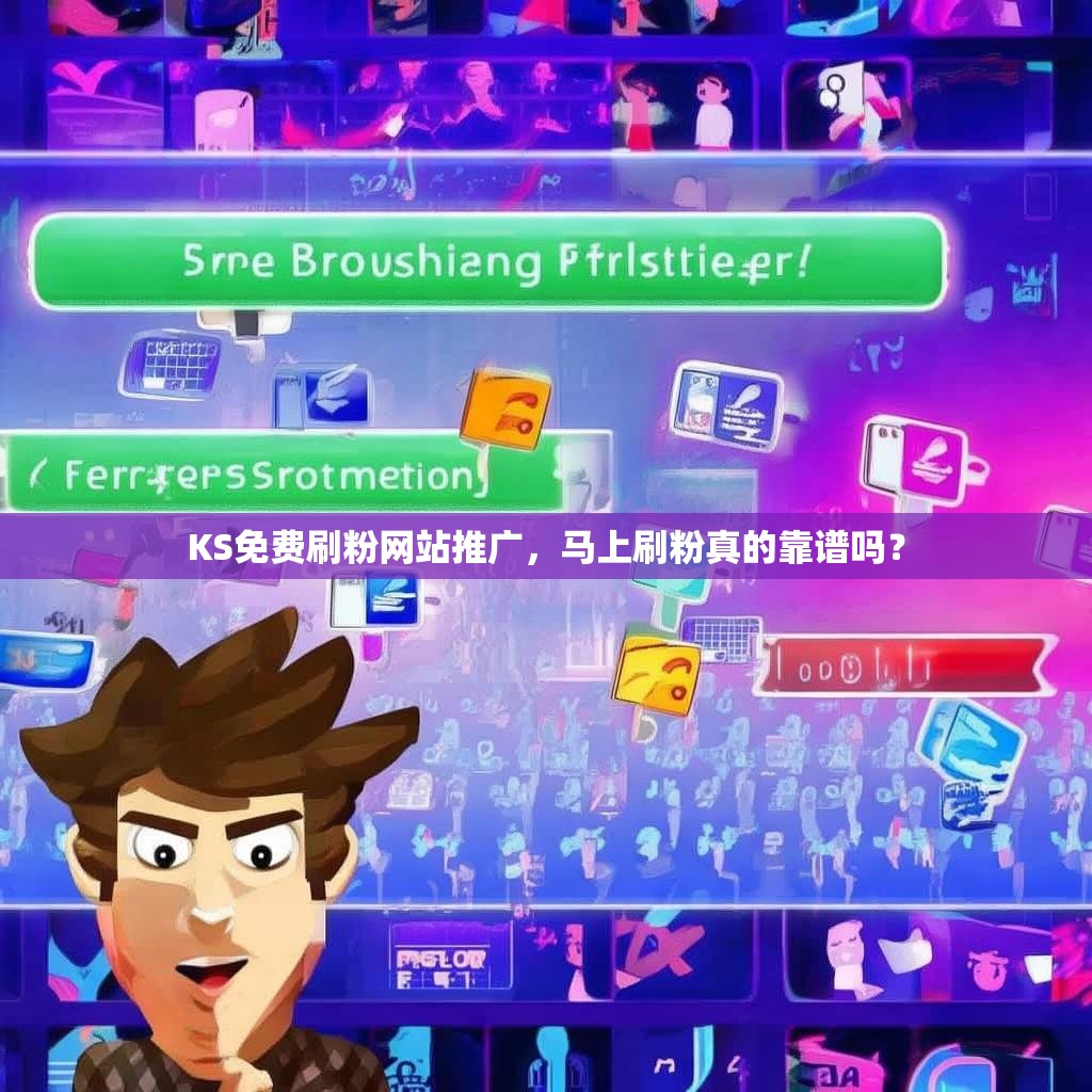 KS免费刷粉网站推广，马上刷粉真的靠谱吗？