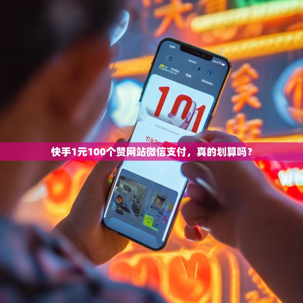 快手1元100个赞网站微信支付，真的划算吗？