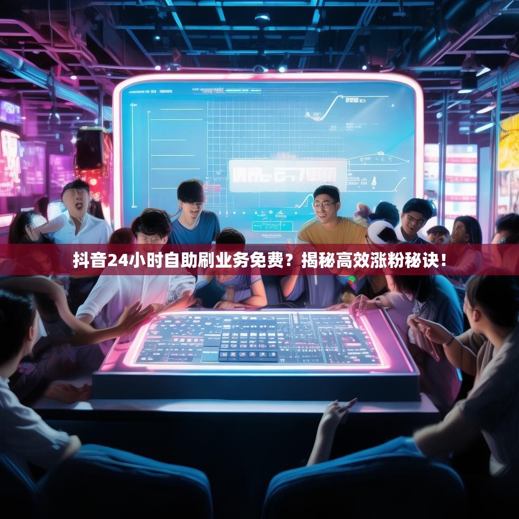 抖音24小时自助刷业务免费？揭秘高效涨粉秘诀！