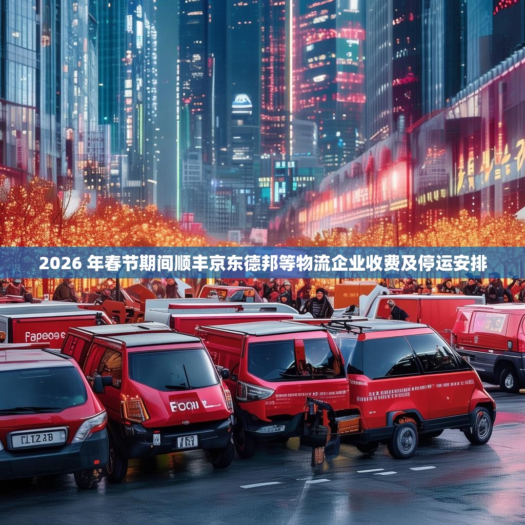 2026 年春节期间顺丰京东德邦等物流企业收费及停运安排