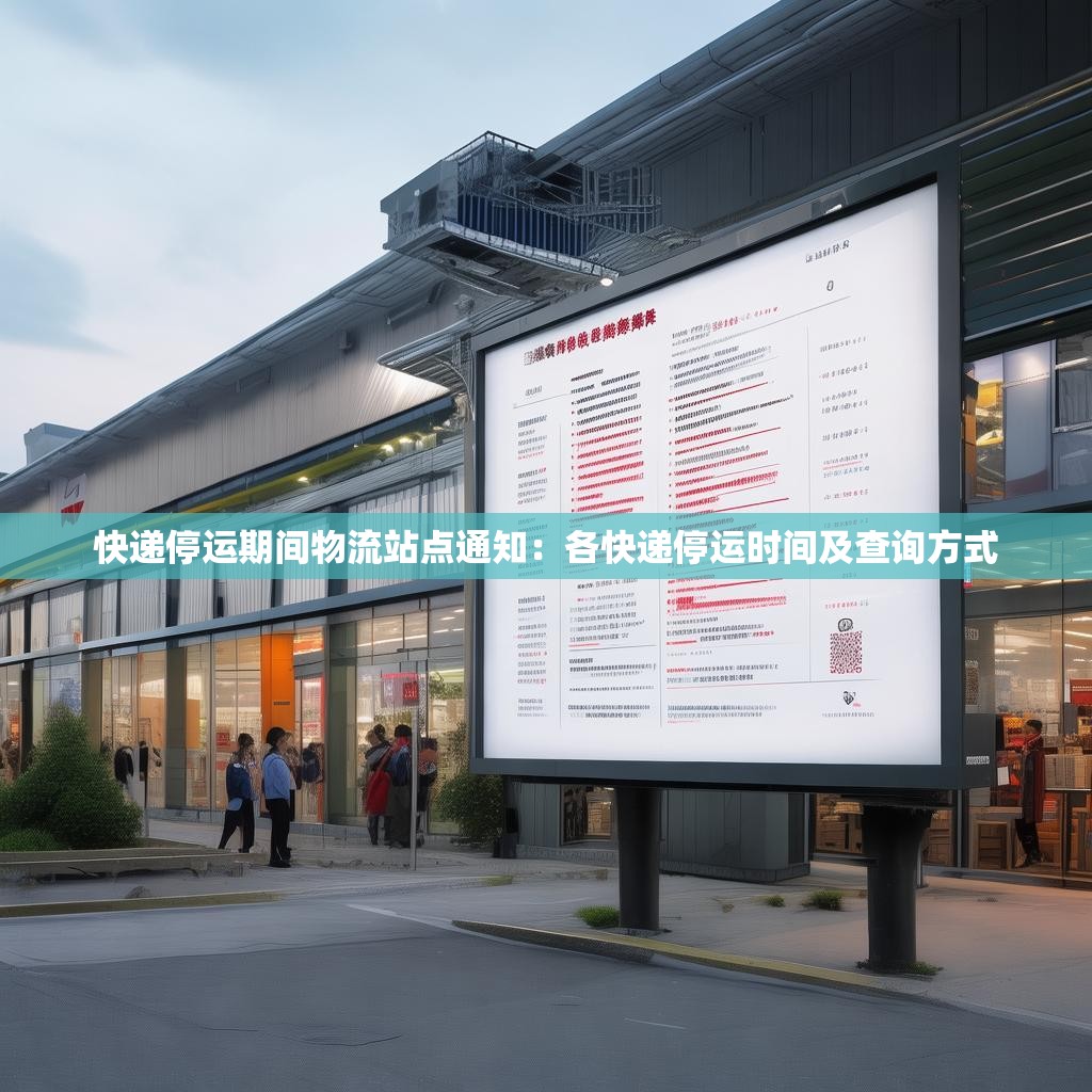 快递停运期间物流站点通知：各快递停运时间及查询方式