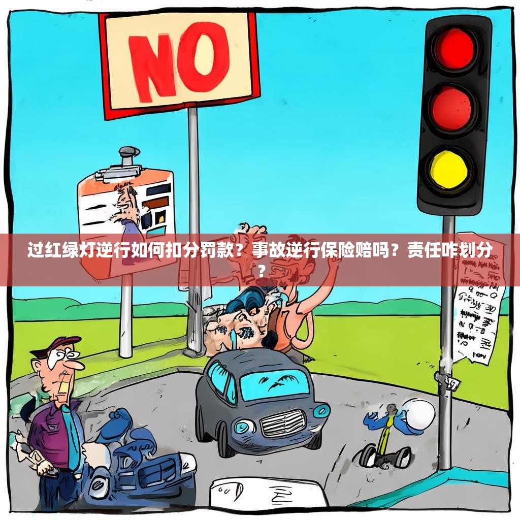 过红绿灯逆行如何扣分罚款？事故逆行保险赔吗？责任咋划分？
