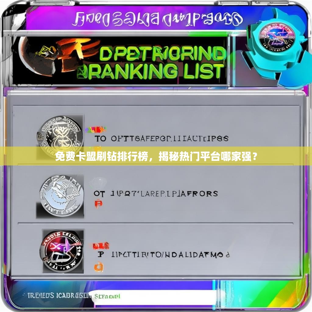 免费卡盟刷钻排行榜，揭秘热门平台哪家强？