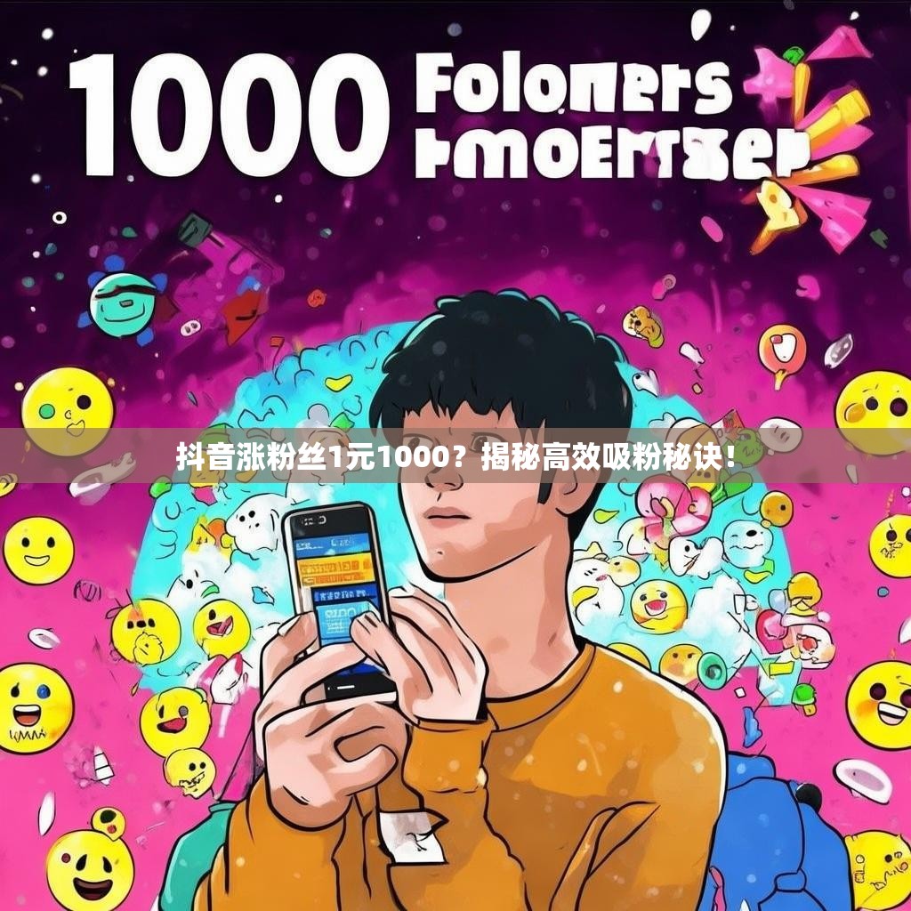 抖音涨粉丝1元1000？揭秘高效吸粉秘诀！