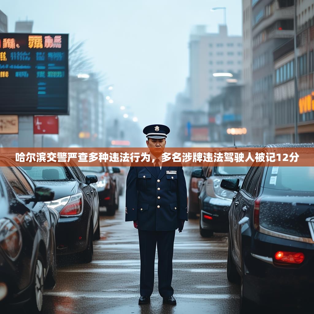 哈尔滨交警严查多种违法行为，多名涉牌违法驾驶人被记12分