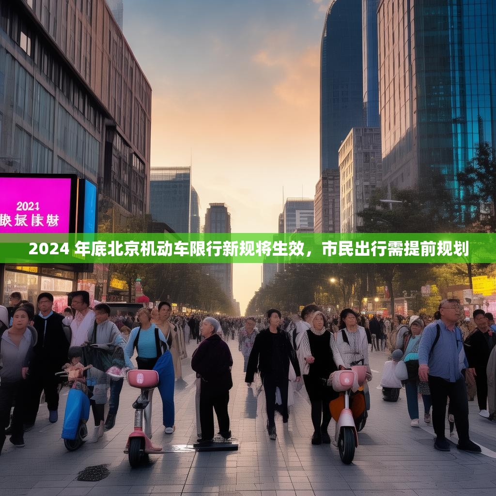 2024 年底北京机动车限行新规将生效，市民出行需提前规划