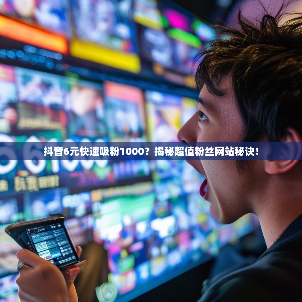 抖音6元快速吸粉1000？揭秘超值粉丝网站秘诀！