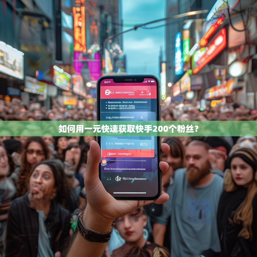 如何用一元快速获取快手200个粉丝？