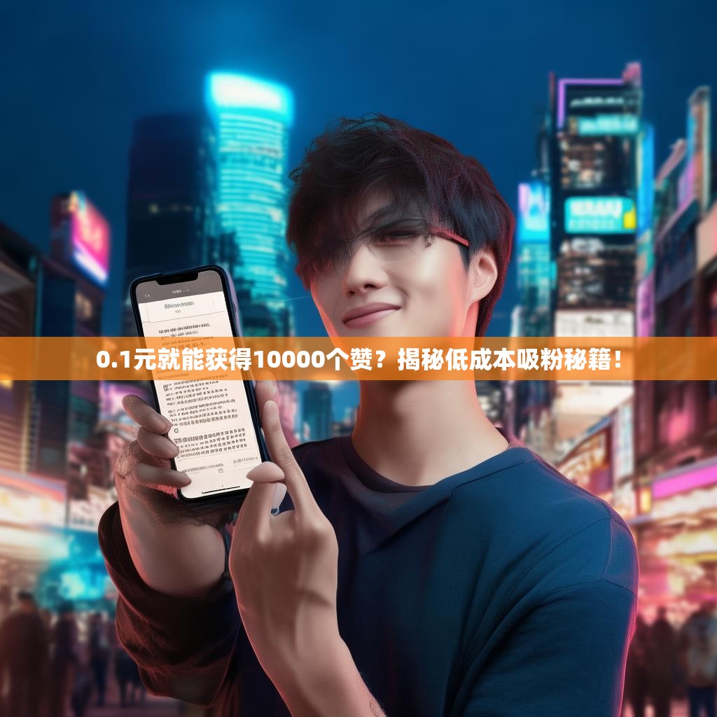 0.1元就能获得10000个赞？揭秘低成本吸粉秘籍！