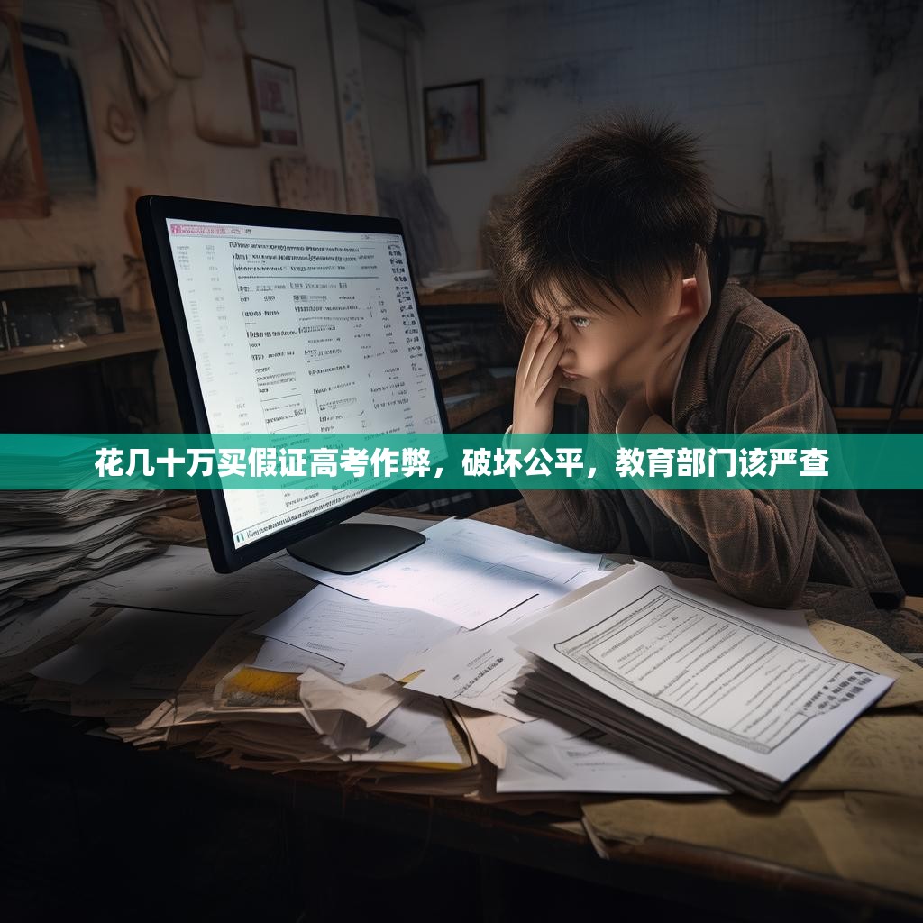 花几十万买假证高考作弊，破坏公平，教育部门该严查