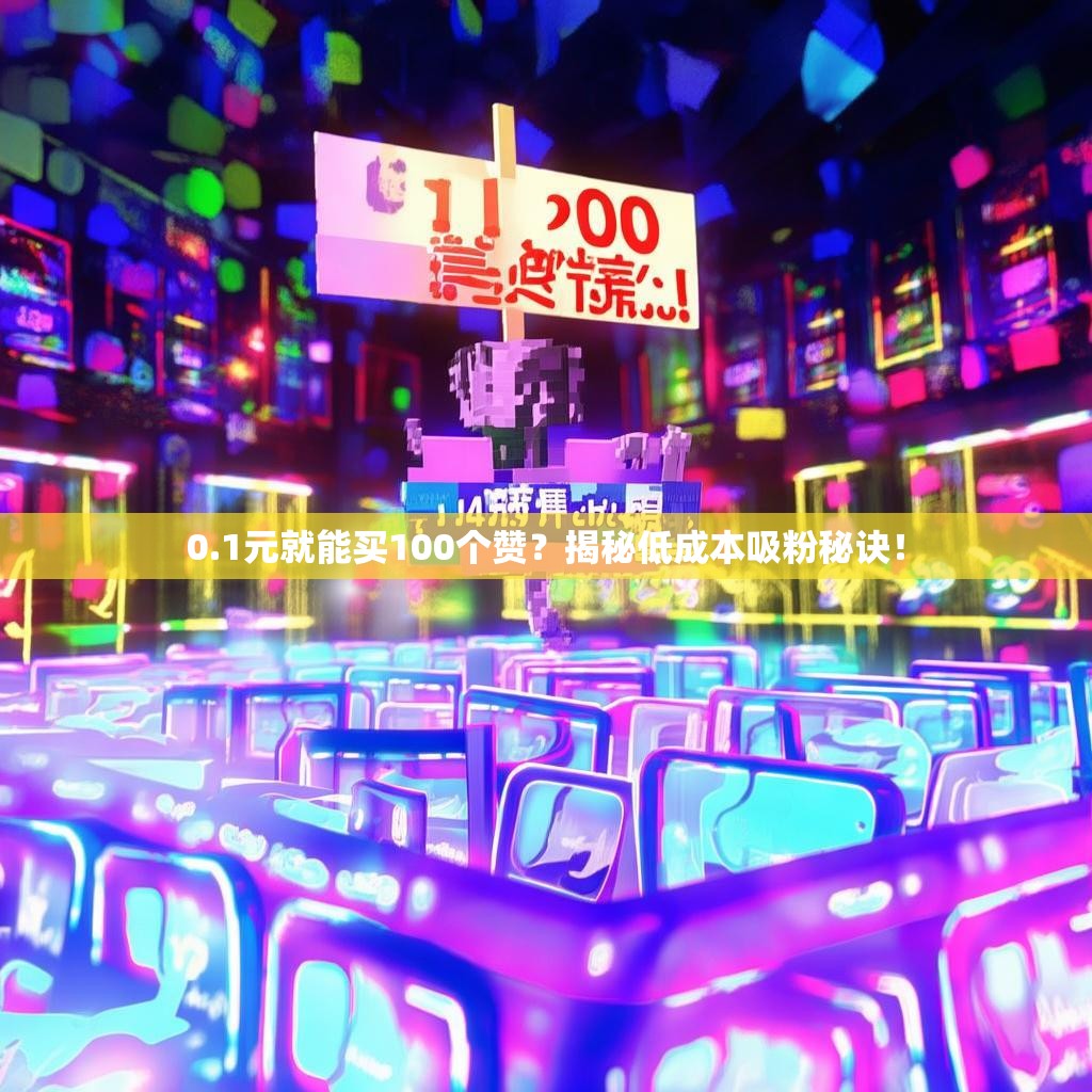 0.1元就能买100个赞？揭秘低成本吸粉秘诀！