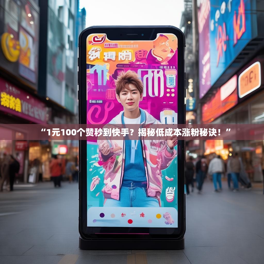 “1元100个赞秒到快手？揭秘低成本涨粉秘诀！”