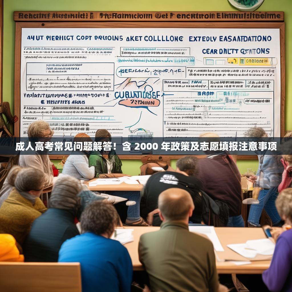 成人高考常见问题解答！含 2000 年政策及志愿填报注意事项